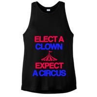 Classy 4 U Elect A Clown Expect A Circus Ladies PosiCharge Tri-Blend Wicking Tank