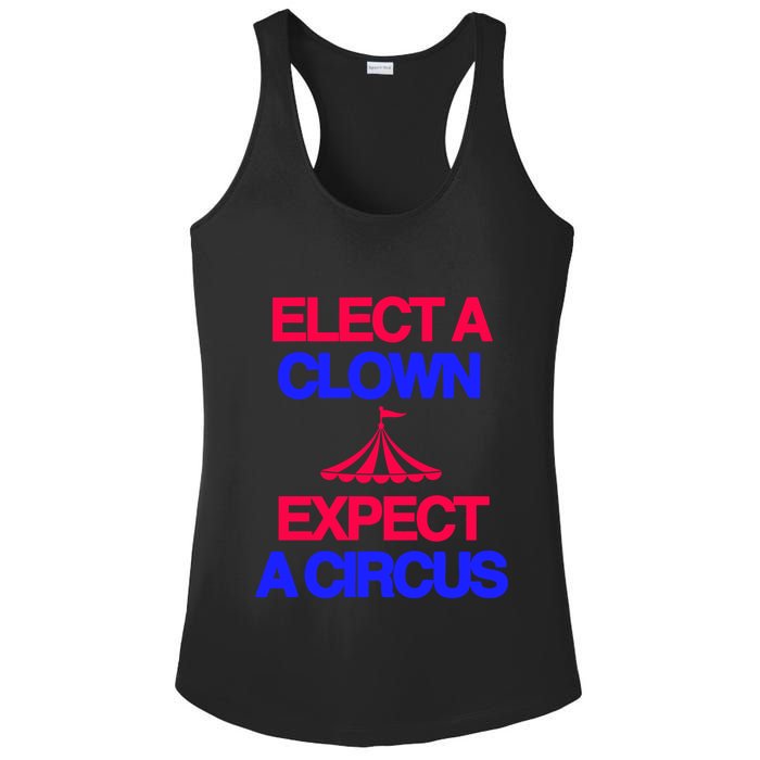 Classy 4 U Elect A Clown Expect A Circus Ladies PosiCharge Competitor Racerback Tank