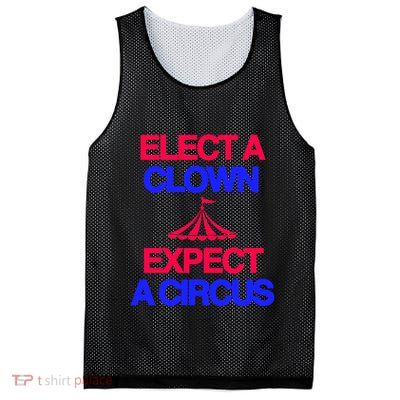 Classy 4 U Elect A Clown Expect A Circus Mesh Reversible Basketball Jersey Tank