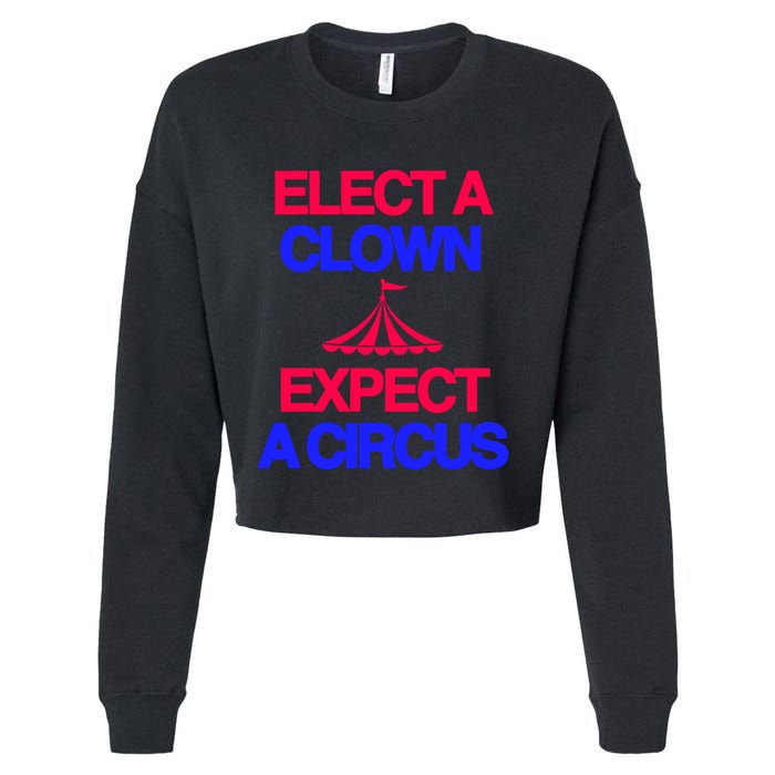 Classy 4 U Elect A Clown Expect A Circus Cropped Pullover Crew