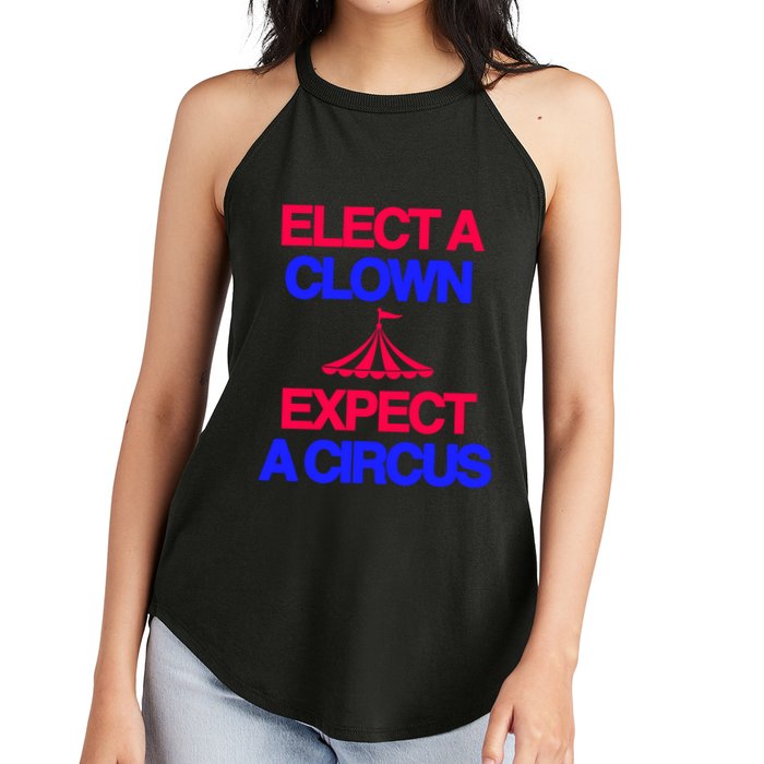 Classy 4 U Elect A Clown Expect A Circus Women's Perfect Tri Rocker Tank