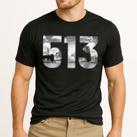 Cincinnati 513 Area Code Skyline Ohio Vintage Performance Shirt