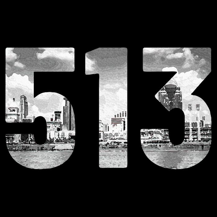 Cincinnati 513 Area Code Skyline Ohio Vintage Sweatshirt