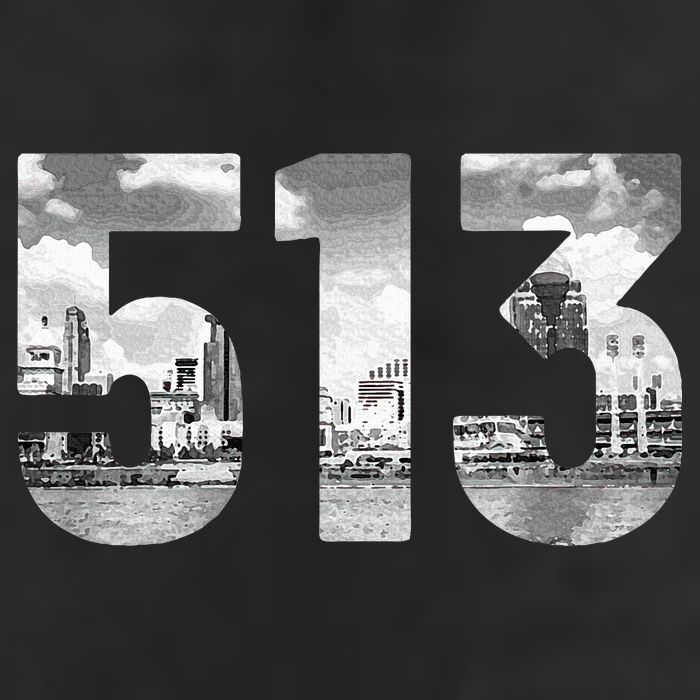 Cincinnati 513 Area Code Skyline Ohio Vintage Beanie