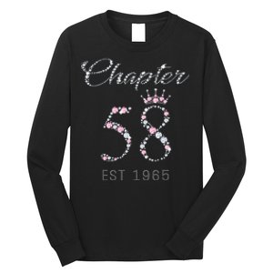 Chapter 58 EST 1965 58Th Birthday Gift For Cute Long Sleeve Shirt