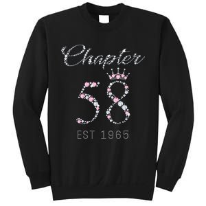 Chapter 58 EST 1965 58Th Birthday Gift For Cute Sweatshirt