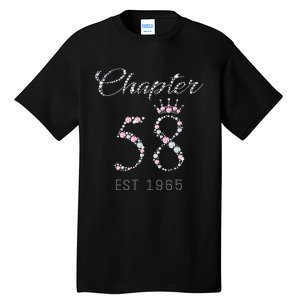 Chapter 58 EST 1965 58Th Birthday Gift For Cute Tall T-Shirt