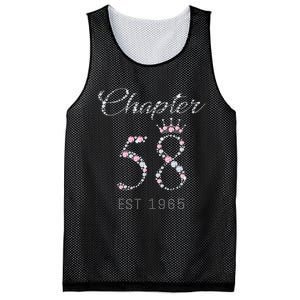 Chapter 58 EST 1965 58Th Birthday Gift For Cute Mesh Reversible Basketball Jersey Tank