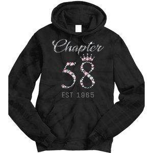 Chapter 58 EST 1965 58Th Birthday Gift For Cute Tie Dye Hoodie