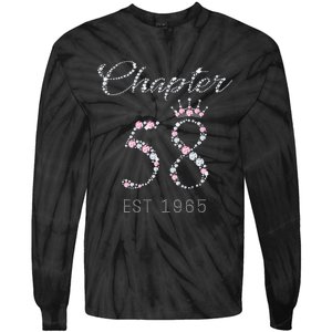 Chapter 58 EST 1965 58Th Birthday Gift For Cute Tie-Dye Long Sleeve Shirt