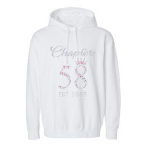 Chapter 58 EST 1965 58Th Birthday Gift For Cute Garment-Dyed Fleece Hoodie