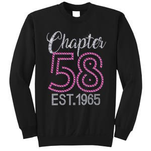 Chapter 58 EST 1965 58th Birthday Gift For Womens Sweatshirt