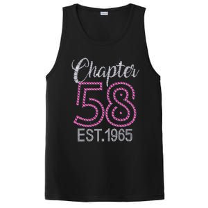 Chapter 58 EST 1965 58th Birthday Gift For Womens PosiCharge Competitor Tank