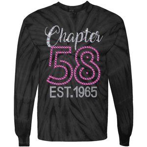 Chapter 58 EST 1965 58th Birthday Gift For Womens Tie-Dye Long Sleeve Shirt