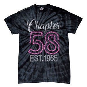 Chapter 58 EST 1965 58th Birthday Gift For Womens Tie-Dye T-Shirt