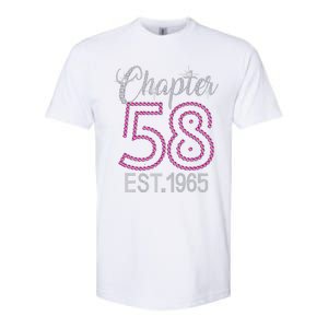 Chapter 58 EST 1965 58th Birthday Gift For Womens Softstyle CVC T-Shirt