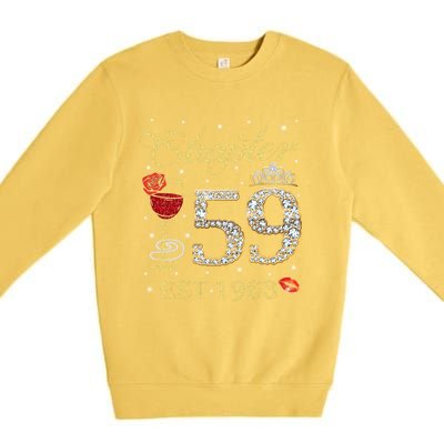 Chapter 59 Est 1963 59th Birthday Tee Gift Ladies Gift Premium Crewneck Sweatshirt