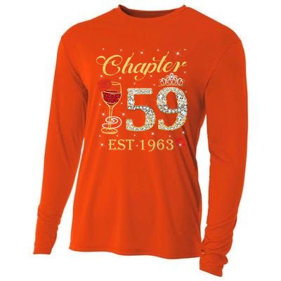 Chapter 59 Est 1963 59th Birthday Tee Gift Ladies Gift Cooling Performance Long Sleeve Crew