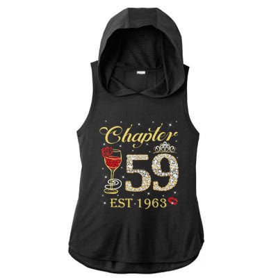 Chapter 59 Est 1963 59th Birthday Tee Gift Ladies Gift Ladies PosiCharge Tri-Blend Wicking Draft Hoodie Tank