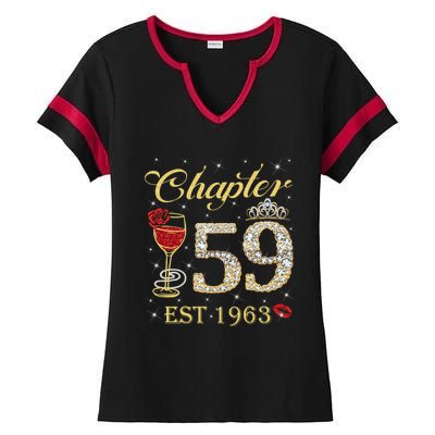 Chapter 59 Est 1963 59th Birthday Tee Gift Ladies Gift Ladies Halftime Notch Neck Tee