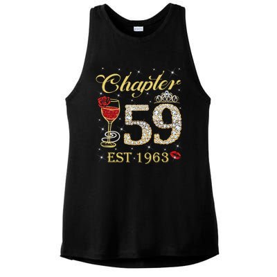 Chapter 59 Est 1963 59th Birthday Tee Gift Ladies Gift Ladies PosiCharge Tri-Blend Wicking Tank