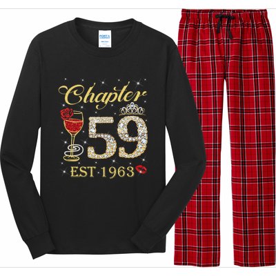 Chapter 59 Est 1963 59th Birthday Tee Gift Ladies Gift Long Sleeve Pajama Set