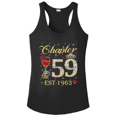 Chapter 59 Est 1963 59th Birthday Tee Gift Ladies Gift Ladies PosiCharge Competitor Racerback Tank