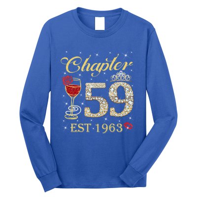 Chapter 59 Est 1963 59th Birthday Tee Gift Ladies Gift Long Sleeve Shirt