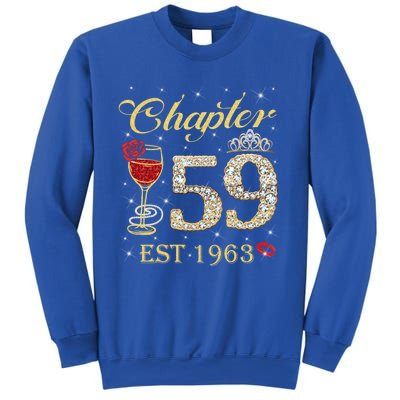 Chapter 59 Est 1963 59th Birthday Tee Gift Ladies Gift Sweatshirt