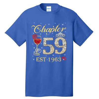 Chapter 59 Est 1963 59th Birthday Tee Gift Ladies Gift Tall T-Shirt