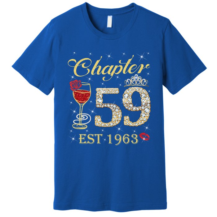 Chapter 59 Est 1963 59th Birthday Tee Gift Ladies Gift Premium T-Shirt