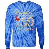 Chapter 59 Est 1963 59th Birthday Tee Gift Ladies Gift Tie-Dye Long Sleeve Shirt