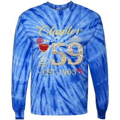 Chapter 59 Est 1963 59th Birthday Tee Gift Ladies Gift Tie-Dye Long Sleeve Shirt