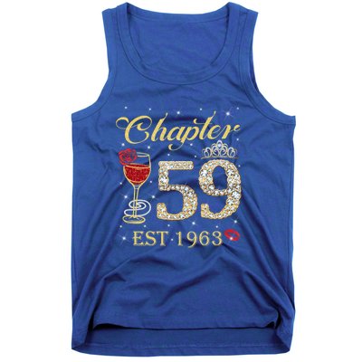 Chapter 59 Est 1963 59th Birthday Tee Gift Ladies Gift Tank Top