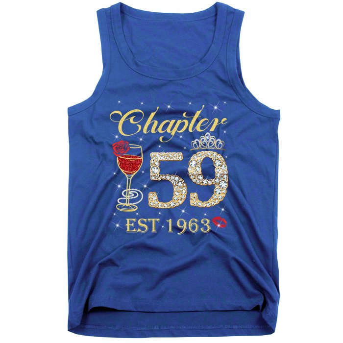 Chapter 59 Est 1963 59th Birthday Tee Gift Ladies Gift Tank Top