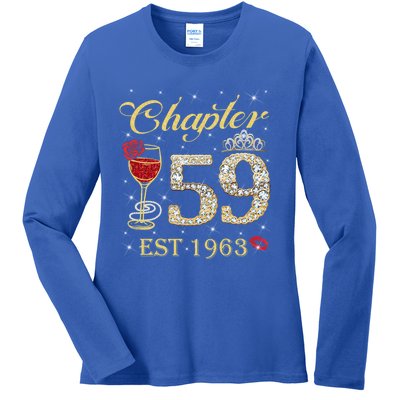 Chapter 59 Est 1963 59th Birthday Tee Gift Ladies Gift Ladies Long Sleeve Shirt