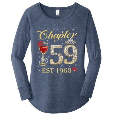 Chapter 59 Est 1963 59th Birthday Tee Gift Ladies Gift Women's Perfect Tri Tunic Long Sleeve Shirt