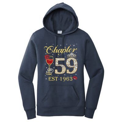 Chapter 59 Est 1963 59th Birthday Tee Gift Ladies Gift Women's Pullover Hoodie