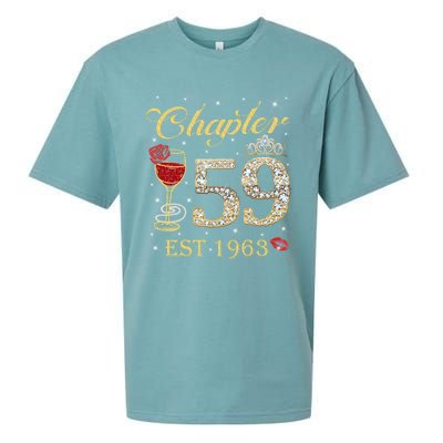 Chapter 59 Est 1963 59th Birthday Tee Gift Ladies Gift Sueded Cloud Jersey T-Shirt