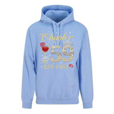 Chapter 59 Est 1963 59th Birthday Tee Gift Ladies Gift Unisex Surf Hoodie