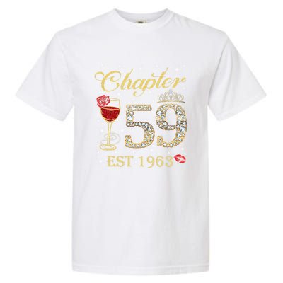 Chapter 59 Est 1963 59th Birthday Tee Gift Ladies Gift Garment-Dyed Heavyweight T-Shirt