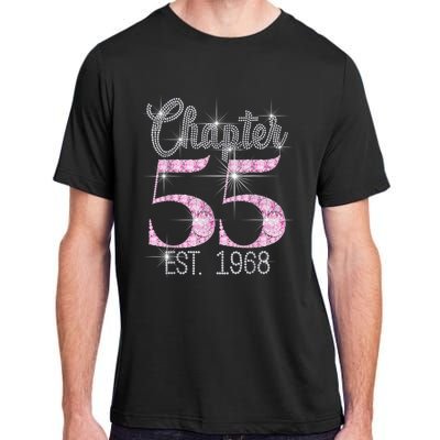 Chapter 55 EST 1968 55th Birthday Tee Gift For Wo Adult ChromaSoft Performance T-Shirt