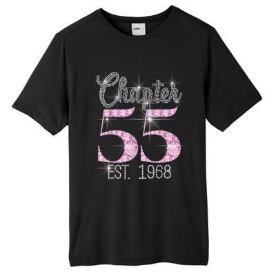 Chapter 55 EST 1968 55th Birthday Tee Gift For Wo Tall Fusion ChromaSoft Performance T-Shirt