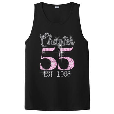 Chapter 55 EST 1968 55th Birthday Tee Gift For Wo PosiCharge Competitor Tank