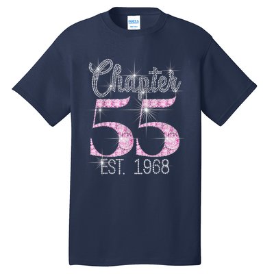 Chapter 55 EST 1968 55th Birthday Tee Gift For Wo Tall T-Shirt