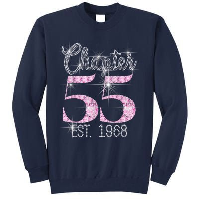 Chapter 55 EST 1968 55th Birthday Tee Gift For Wo Tall Sweatshirt