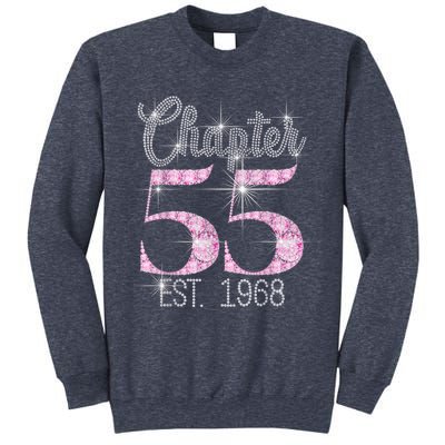 Chapter 55 EST 1968 55th Birthday Tee Gift For Wo Sweatshirt