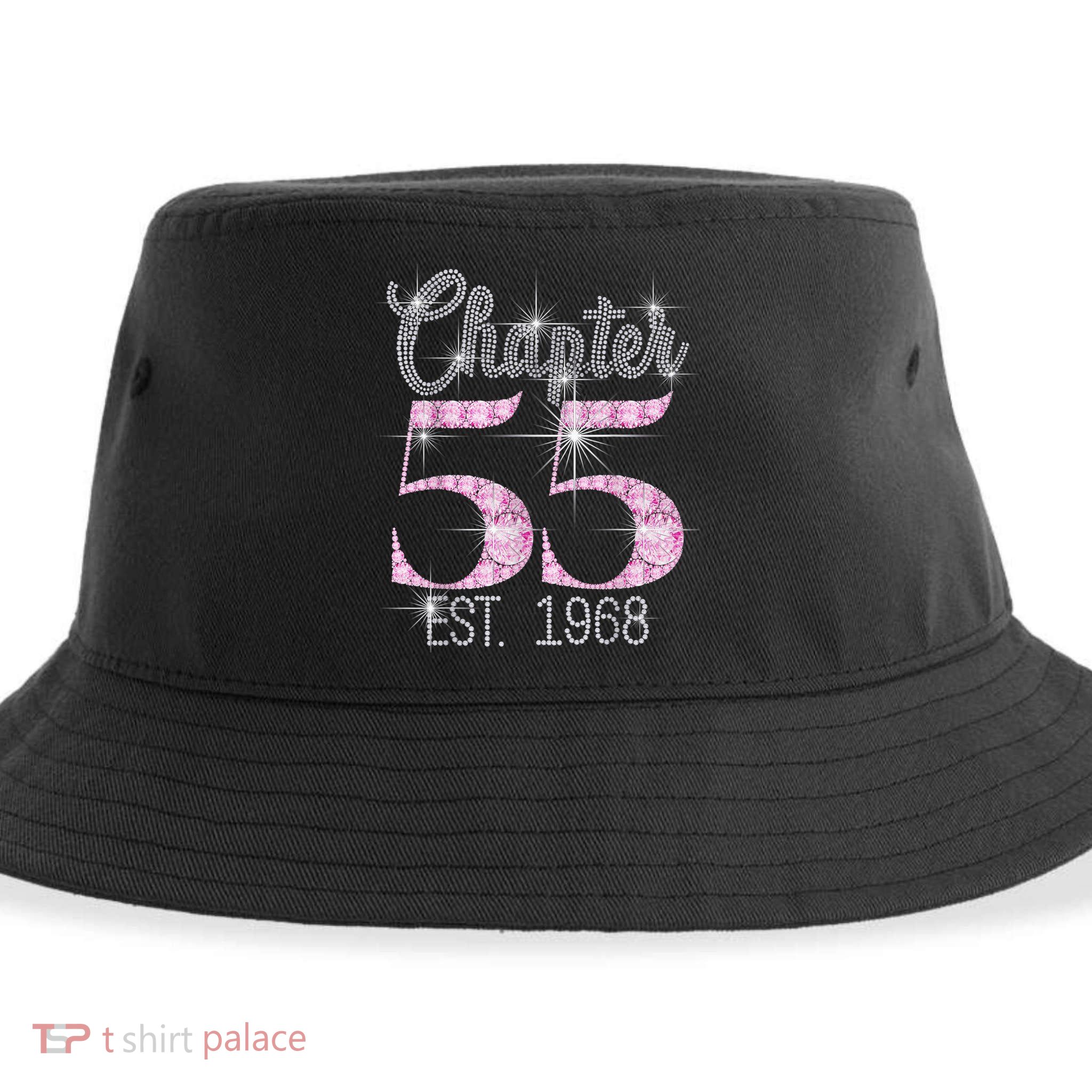 Chapter 55 EST 1968 55th Birthday Tee Gift For Wo Sustainable Bucket Hat