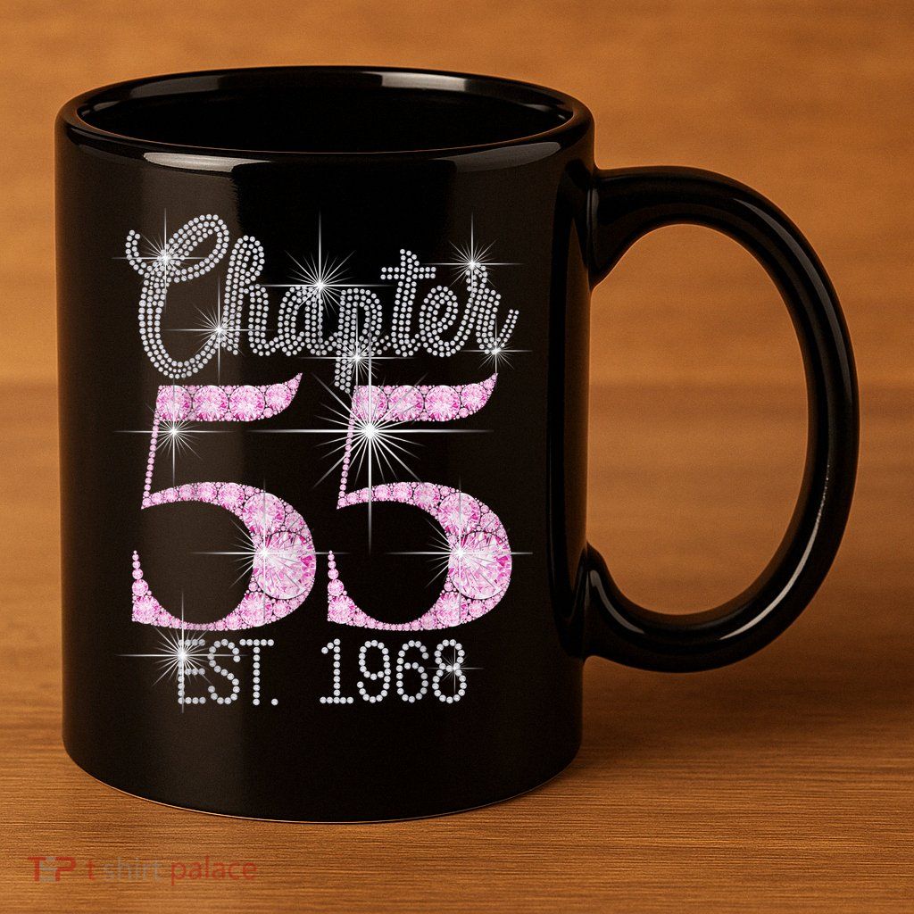 Chapter 55 EST 1968 55th Birthday Tee Gift For Wo 11oz C Handle Ceramic Mug