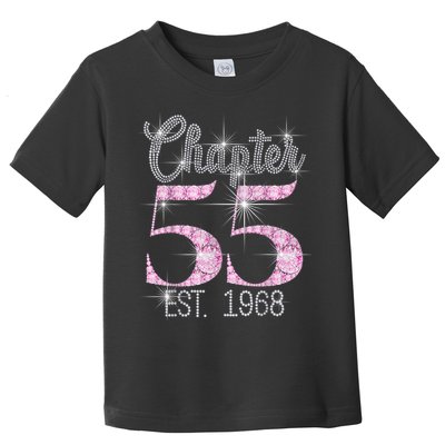 Chapter 55 EST 1968 55th Birthday Tee Gift For Wo Toddler T-Shirt